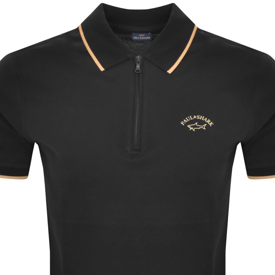 Paul And Shark Polo T Shirt Black